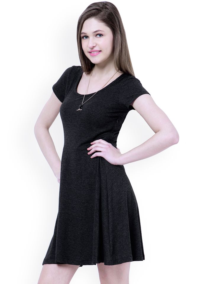Buy FabAlley Black Skater Dress 