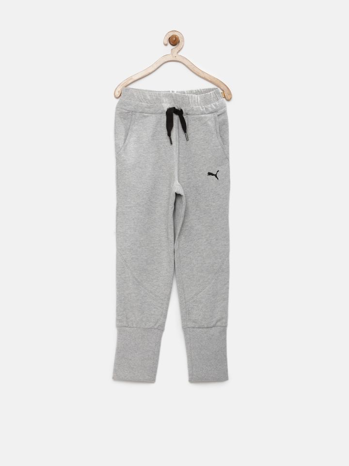 girls grey puma joggers