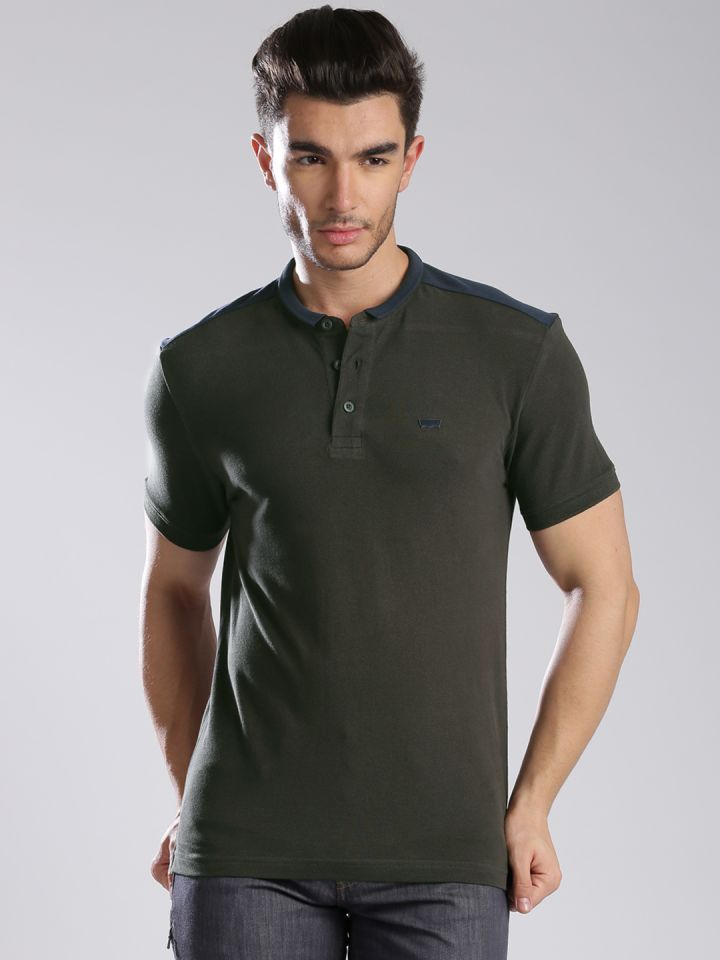 levi's olive green t shirt