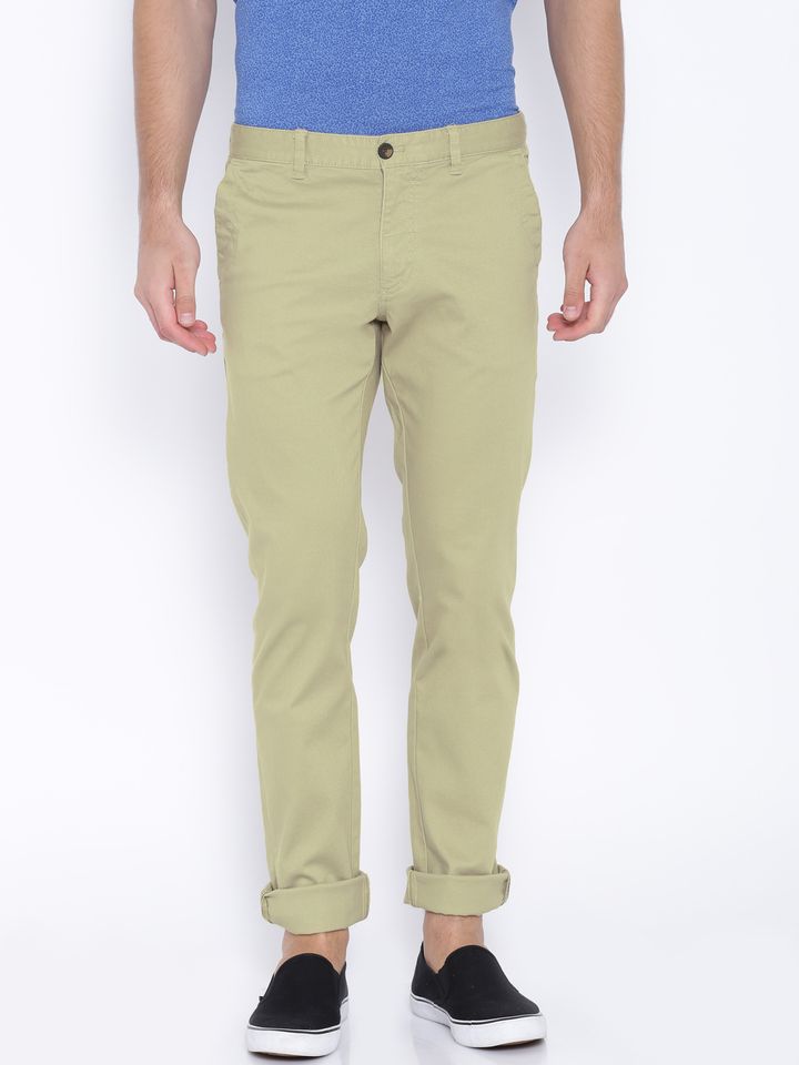 Buy Indian Terrain Beige Brooklyn Fit 
