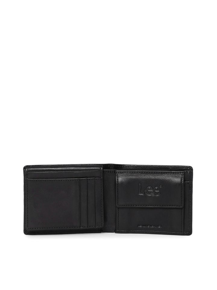 Lee Men Black Genuine Leather Wallet