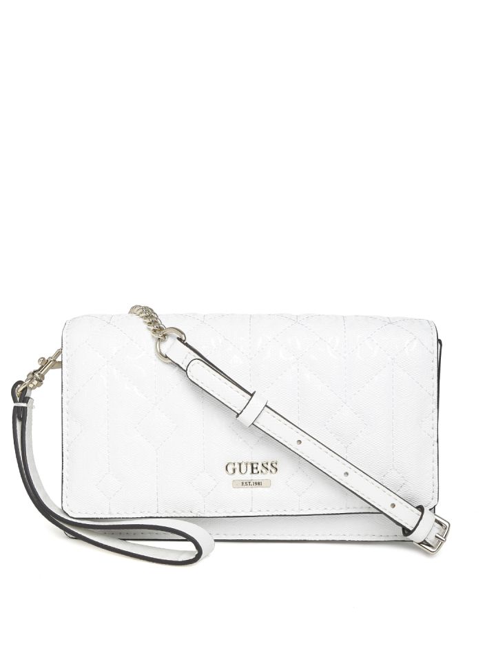 Guess outlet white clutch