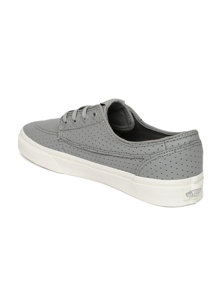 Buy Vans Men Grey Leather Brigata Plus Casual Shoes Casual Shoes