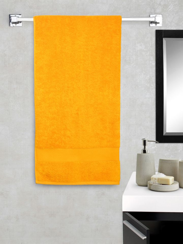 Buy Portico New York Orange Cotton Bath Towel Bath Towels For Unisex 1255692 Myntra