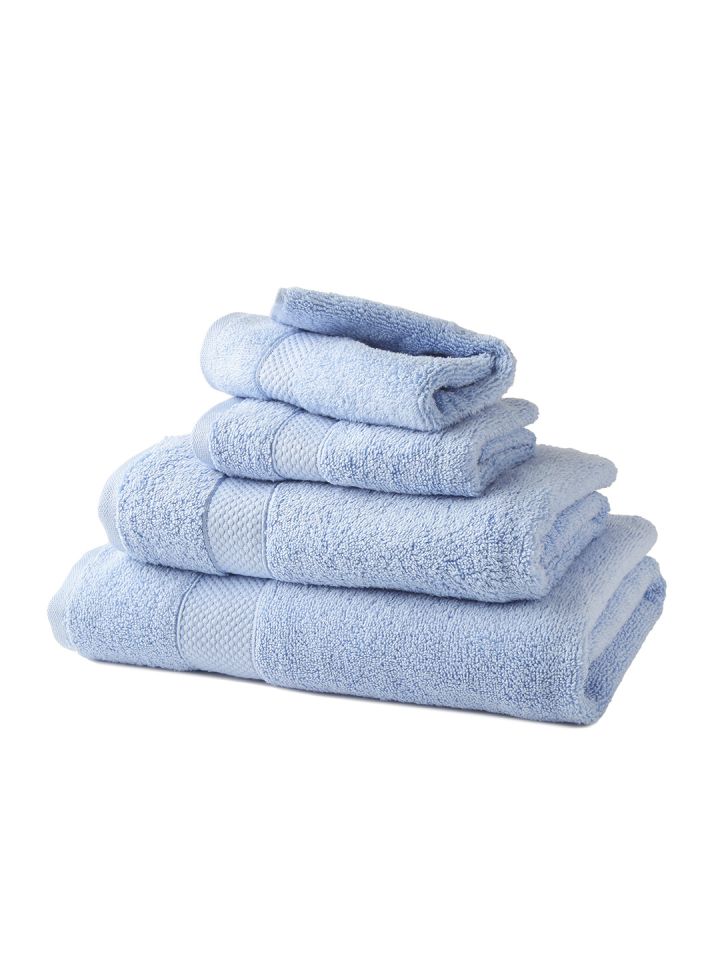 Buy Portico New York Light Blue 100 Cotton Set Of 4 Towels
