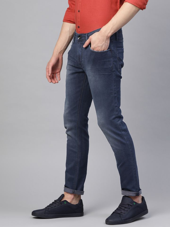 Buy Pepe Jeans Men Blue Slim Fit Low Rise Clean Look Stretchable