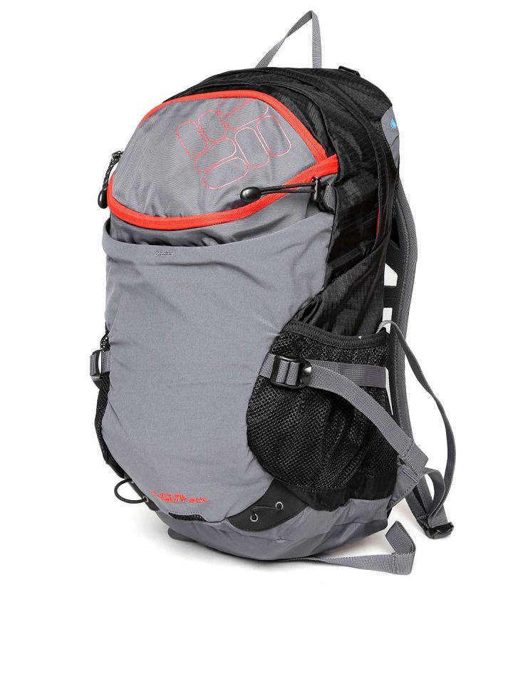 Columbia Unisex Grey Black Trail Pursuit Patterned Outdoor Backpack