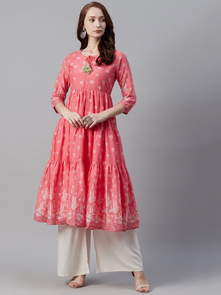 biba pink kurta