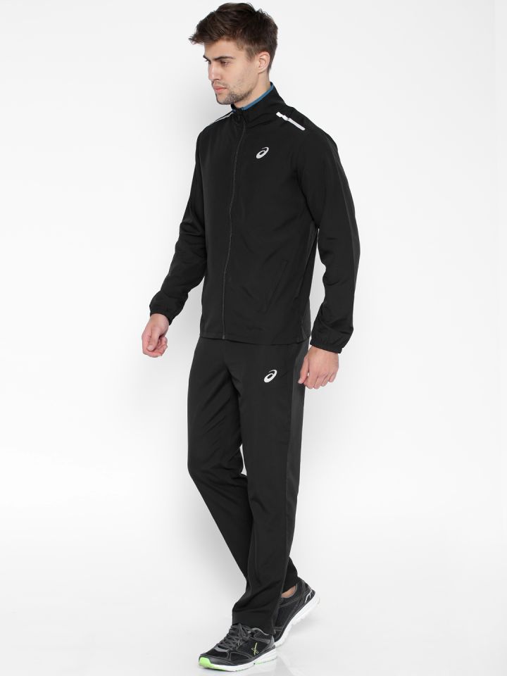 Nike black poly tracksuit deals