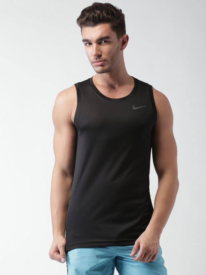 Buy Nike Black AS ELITE HYBRID T Shirt Tshirts for Men 1267510