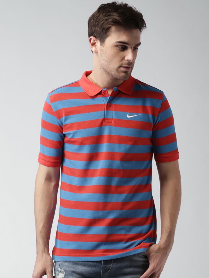 Red blue and white on sale nike shirt