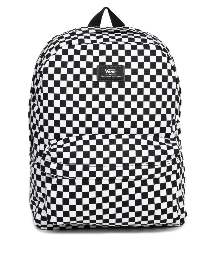 Black and hot sale white vans bag