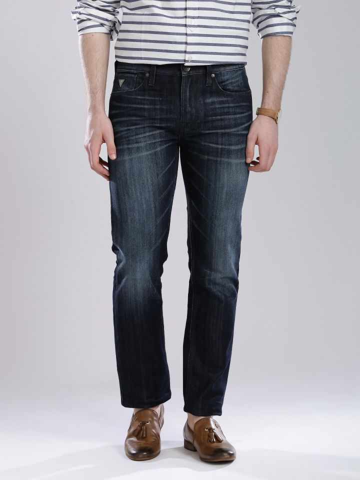 Guess mens jeans slim straight hot sale