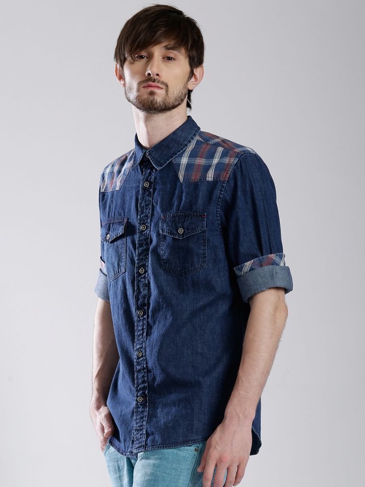 Guess denim shirt clearance