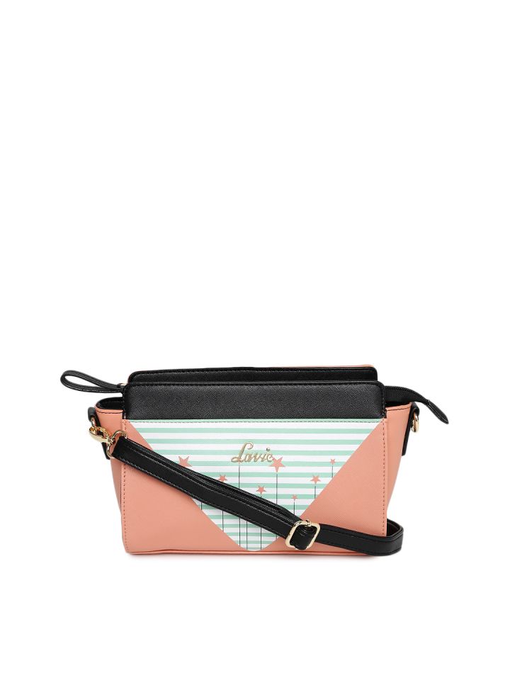 Peach sling bag top