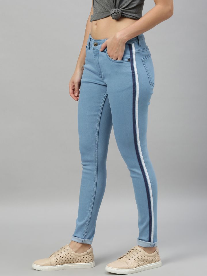 Side tape shop jeans myntra