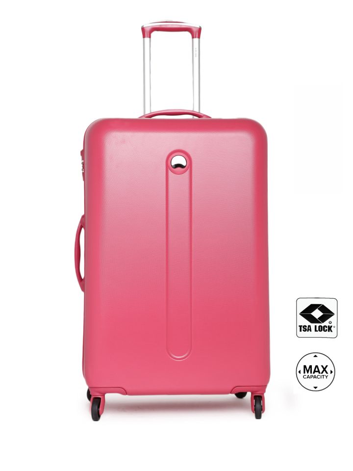 DELSEY Unisex Pink Helium Classic Large Trolley Suitcase