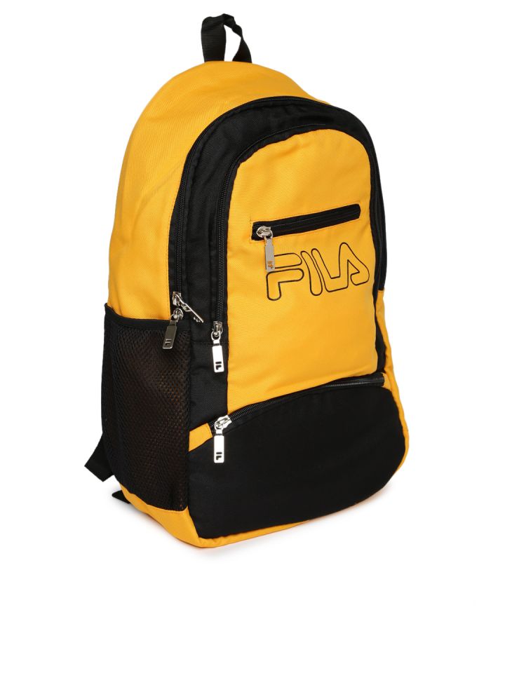 Yellow hotsell fila backpack