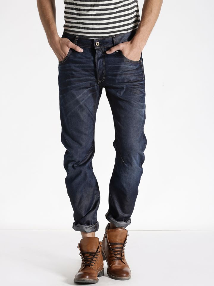 G STAR RAW Navy Arc 3D Slim Jeans