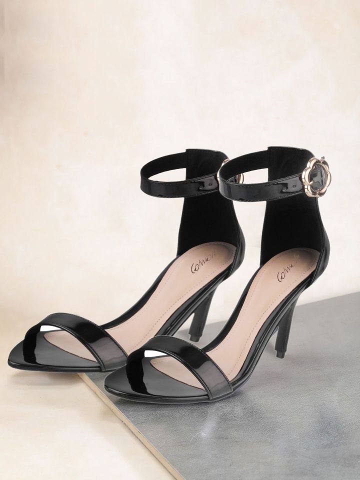 Catwalk Women Black Solid Slim Heels