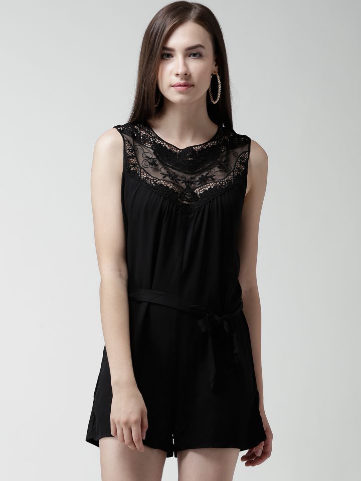 Black lace playsuit online