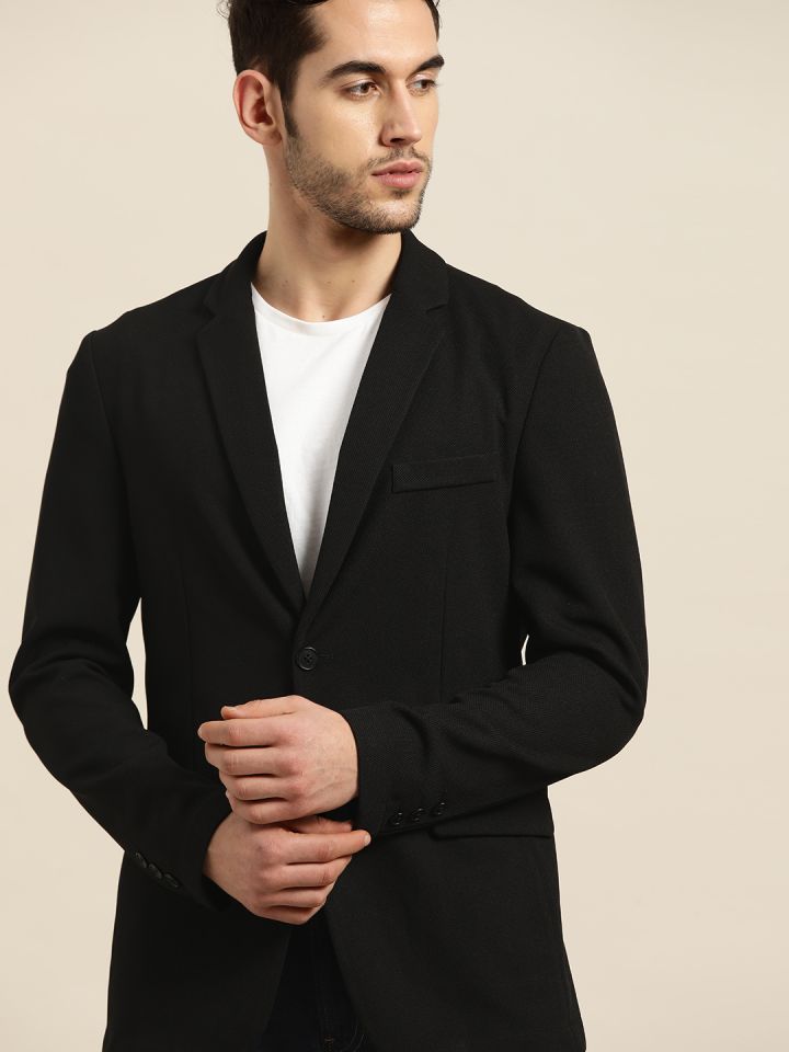 Smart casual black cheap blazer