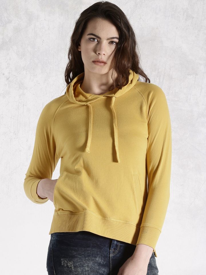 Roadster mustard yellow sweatshirt Clearance
