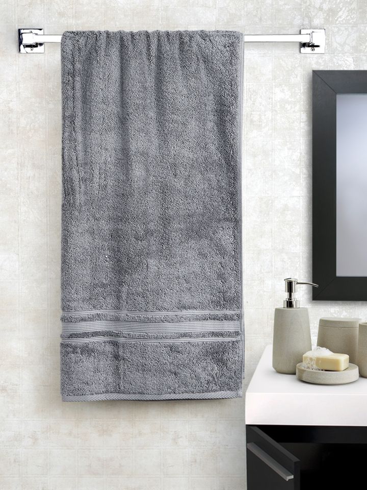 Towels for online a grey bathroom
