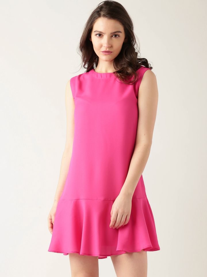 Buy DressBerry Pink Peplum Dress Dresses for Women 1285799 Myntra
