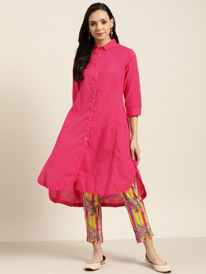 Sangria cheap pink kurta