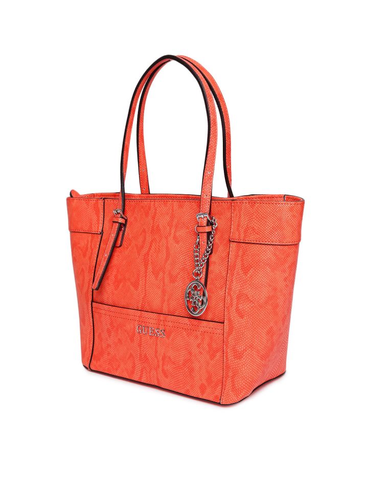 Guess orange handbag store
