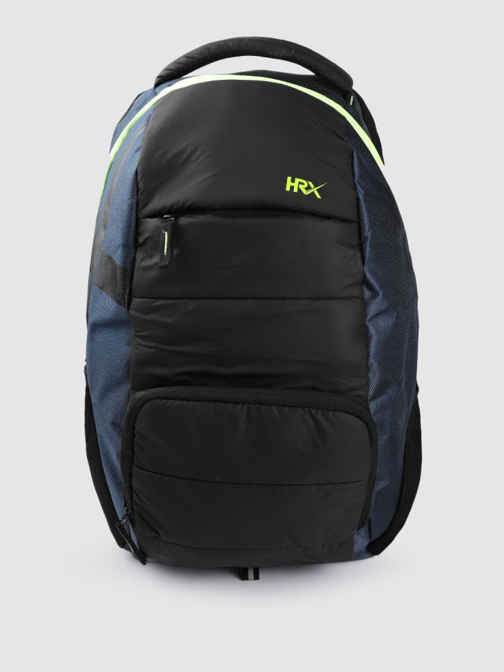 Buy HRX By Hrithik Roshan Unisex Black Navy Blue Colourblocked