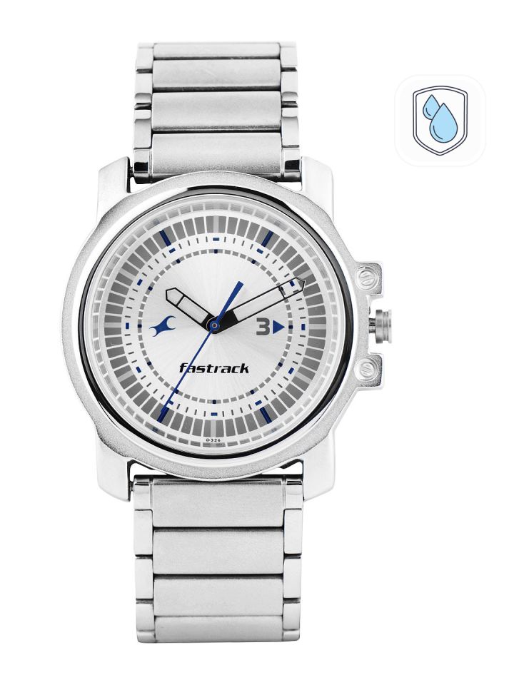 Buy Fastrack Men Silver Toned Dial Watch 3039SM03 Watches for