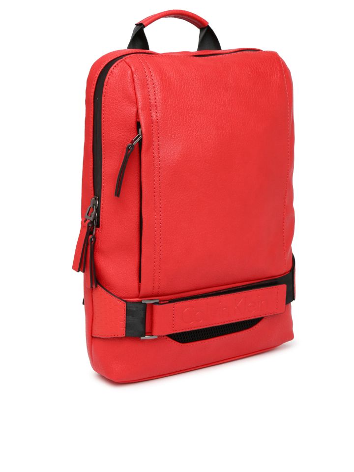 Calvin klein sales red backpack