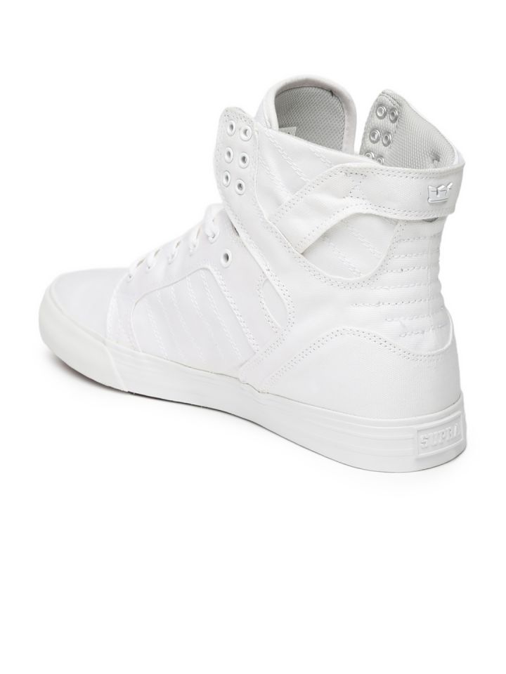 Buy Supra Men White Skytop Sneakers Casual Shoes for Men 1289087