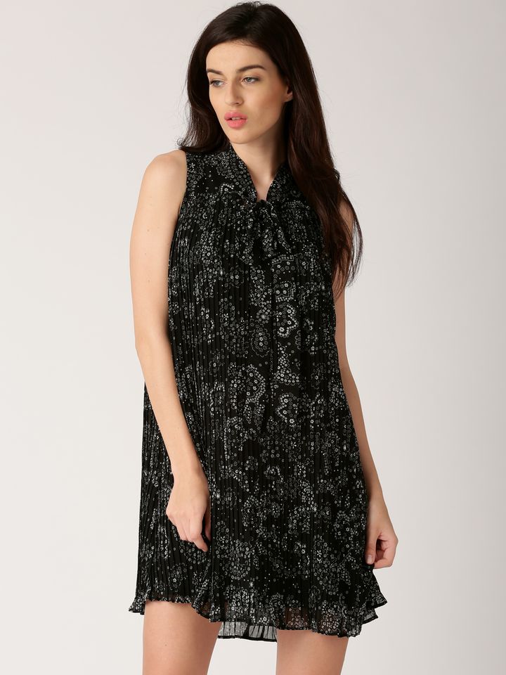 Polyester Trapeze Dress - Dresses 