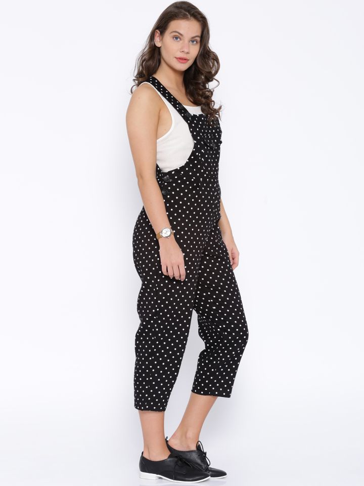 Polka dot dungarees on sale