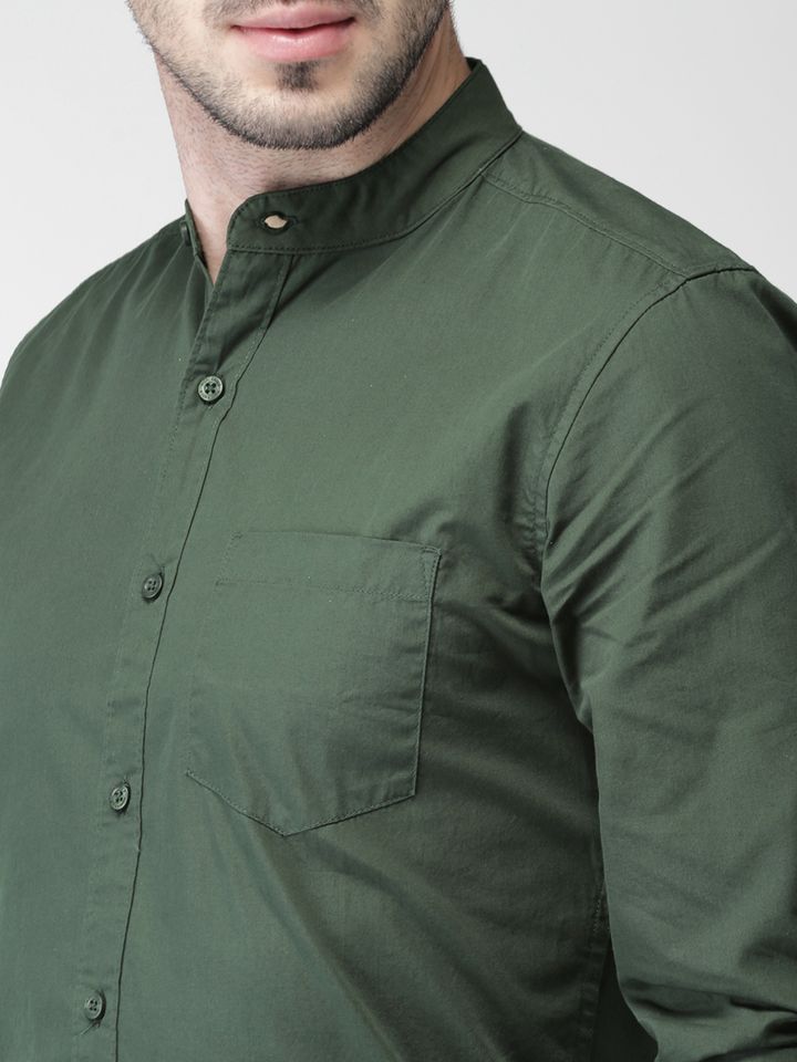 Buy Highlander Olive Green Slim Fit 