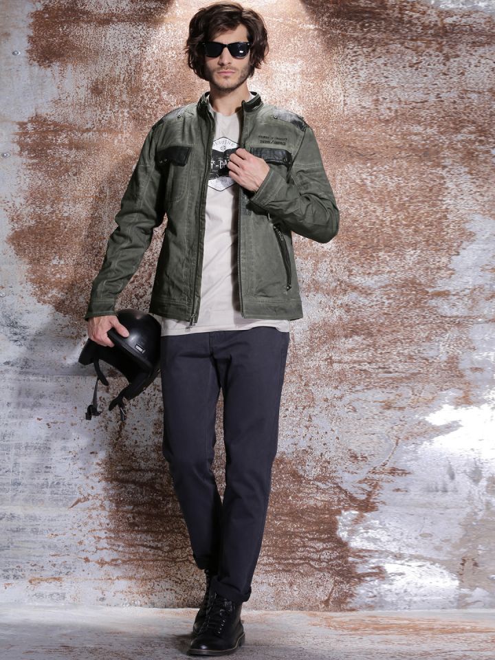 Harley davidson hotsell olive green jacket