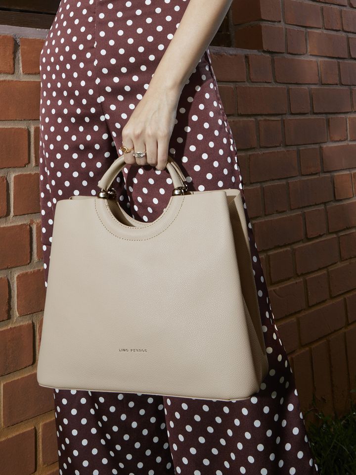 Lino perros beige handbag sales