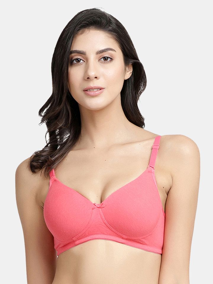 Buy Inner Sense Pack Of 3 Pink Non Wired Lightly Padded Sustainable Organic  Cotton T Shirt Bras ISB068 - Bra for Women 12957838