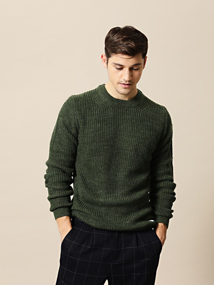 Mens green pullover outlet