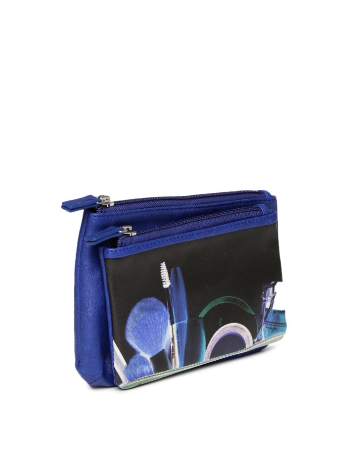 Buy Baggit Blue Printed Uptown Makeup Pouch Travel Accessory for