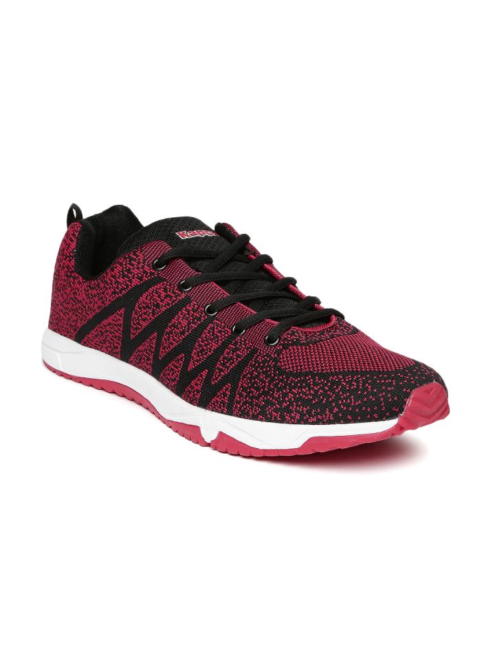 Black \u0026 Red Printed Running Shoes 