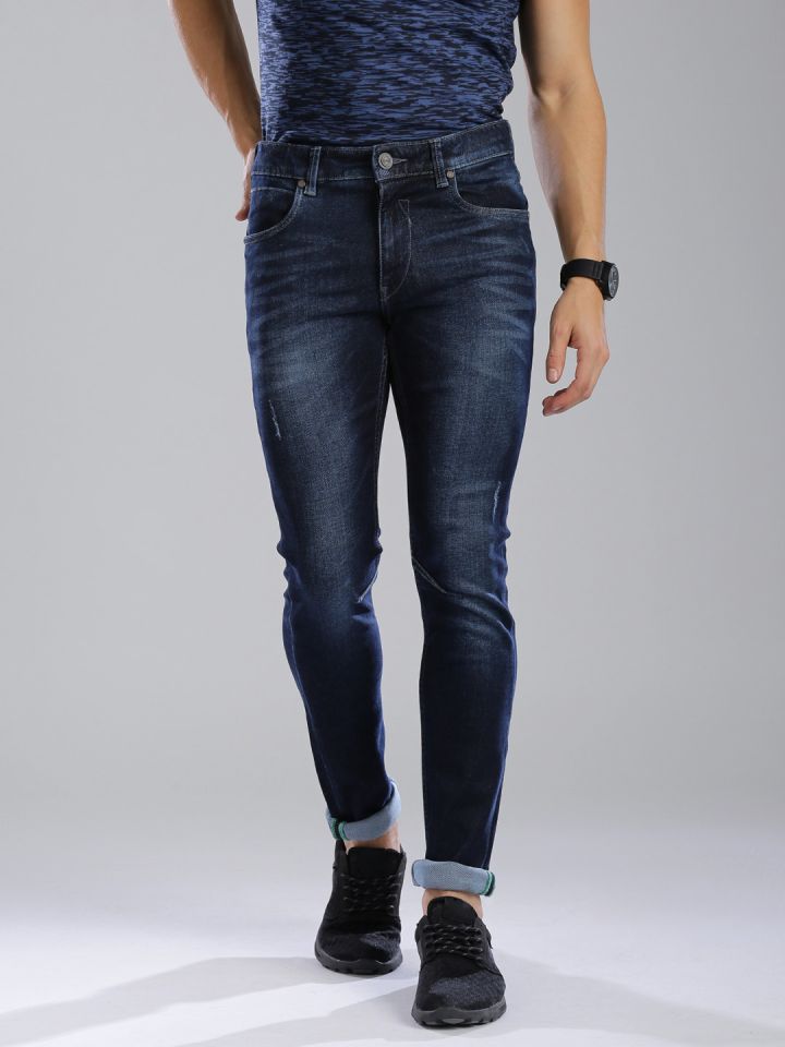 Buy HRX By Hrithik Roshan Blue Skinny Fit Stretchable Jeans