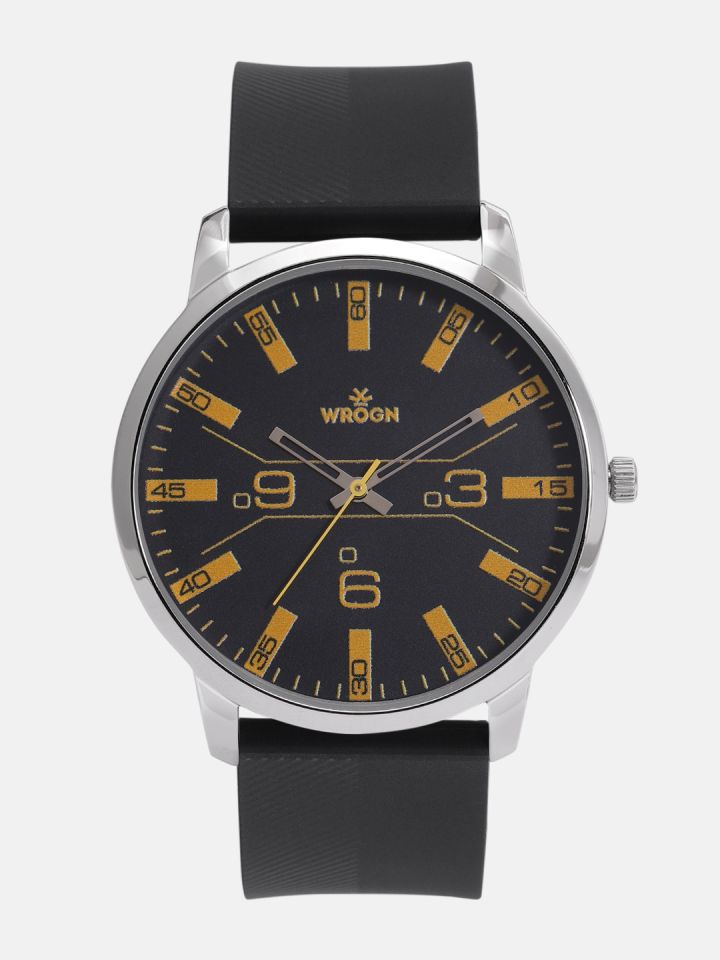 Buy WROGN Men Black Analogue Watch WRG00041C Watches for Men
