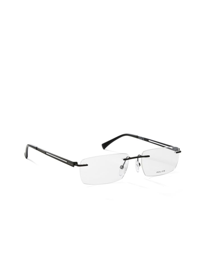 Police rimless glasses sales