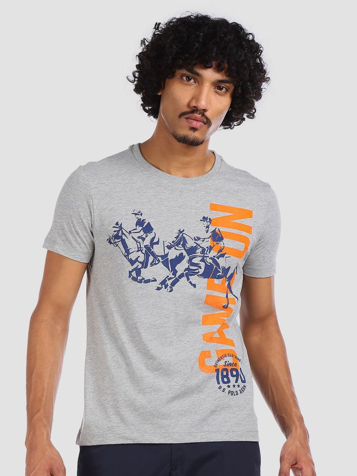 Us polo round 2025 neck t shirt
