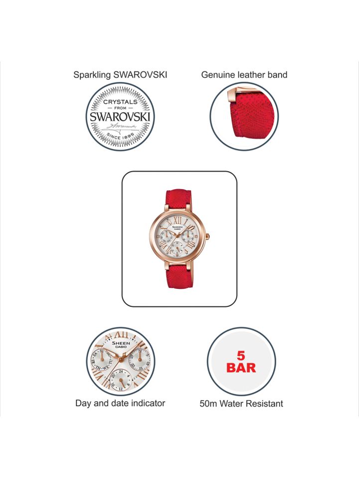 Casio shop swarovski watch