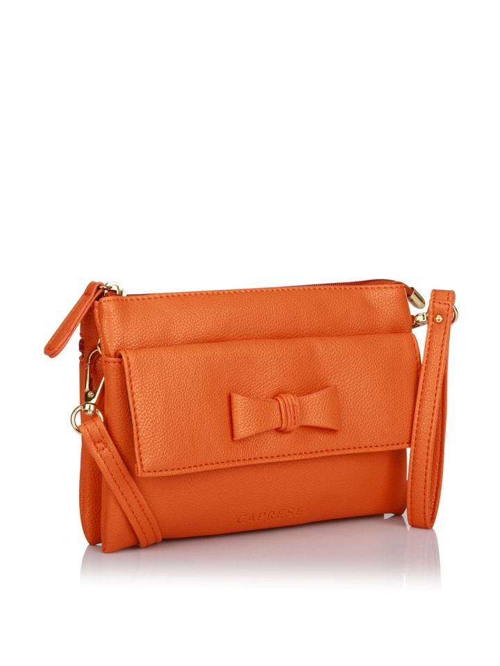 Buy Caprese Orange Solid LINA Clutch Clutches for Women 13072682